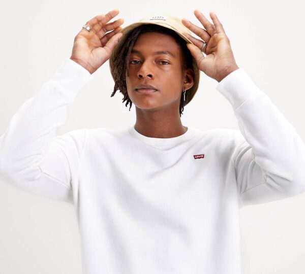 Levi's New Original Crew Felpa Girocollo Bianca Uomo