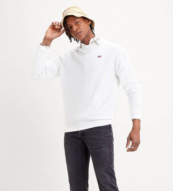 Levi's New Original Crew Felpa Girocollo Bianca Uomo