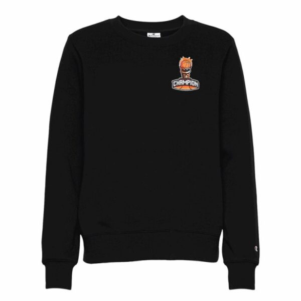 Champion Basketball Graphic Crewneck Felpa Girocollo Nera Uomo