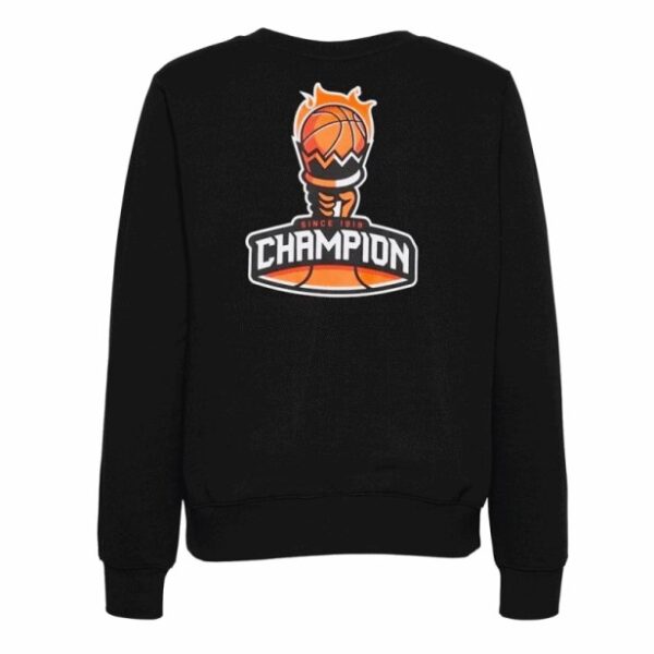 Champion Basketball Graphic Crewneck Felpa Girocollo Nera Uomo