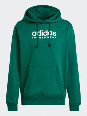 Adidas m All Szn g Hdy Felpa Cappuccio Verde Uomo