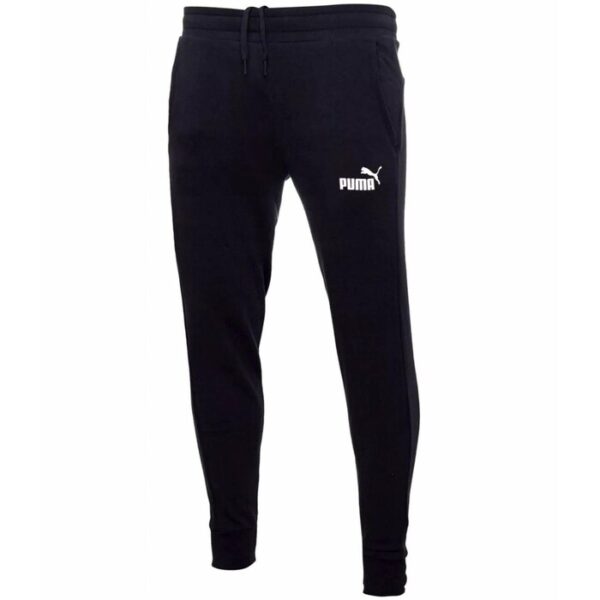 Puma Ess Logo Pantaloni Tuta Neri Uomo