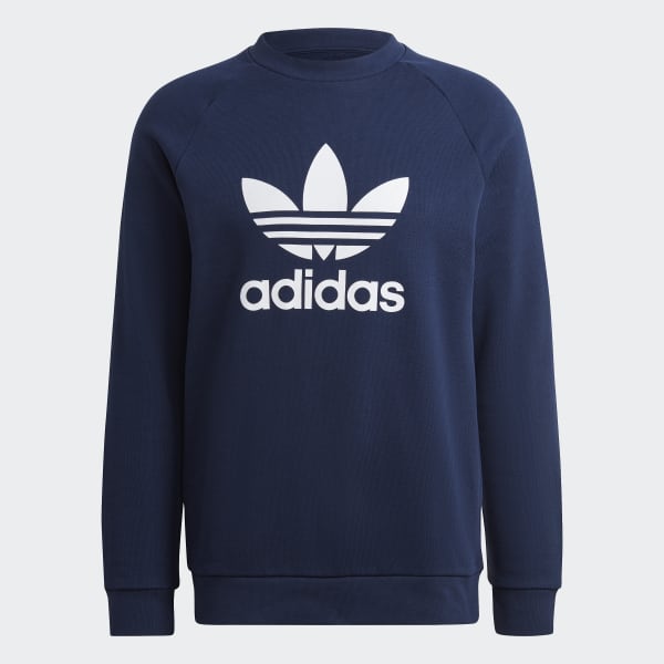 Adidas Adicolor Classics Trefoil Felpa Girocollo Blu Uomo