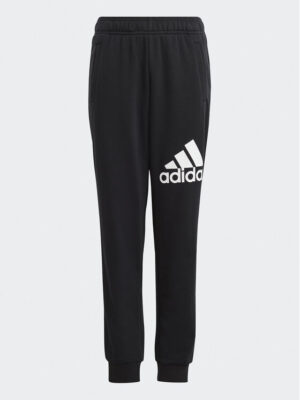 Adidas Essentials Regular Fit Big Logo Pantaloni Tuta Neri Bambini