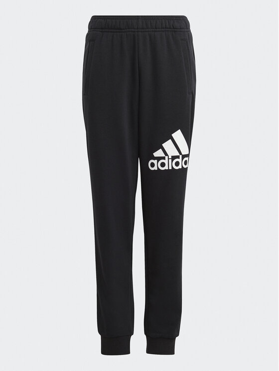 Adidas Essentials Regular Fit Big Logo Pantaloni Tuta Neri Bambini