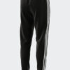 Adidas Essentials Fleece 3-Stripes Slim-Fit Pantaloni Tuta Neri Uomo