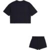 Champion Light Cotton Jersey Completo Tuta Nero Bambino