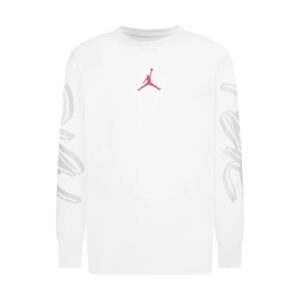 Jordan Flight Felpa Girocollo Bianca Bambini Ragazzi
