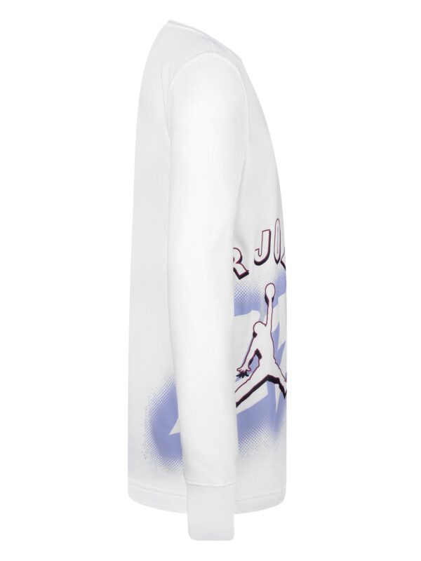 Jordan The Starter T-shirt Maniche Lunghe Bianca Bambini Ragazzi