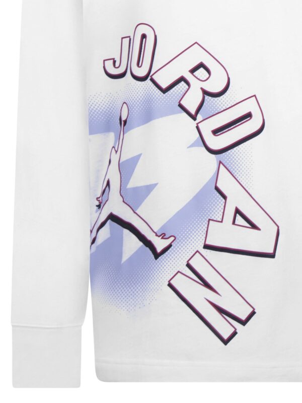 Jordan The Starter T-shirt Maniche Lunghe Bianca Bambini Ragazzi