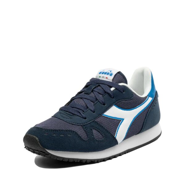 Diadora Simple Run Gs Scarpe Blu Bianche Bambino