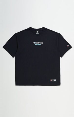 Champion Crewneck T-Shirt Nera Uomo