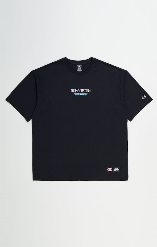 Champion Crewneck T-Shirt Nera Uomo