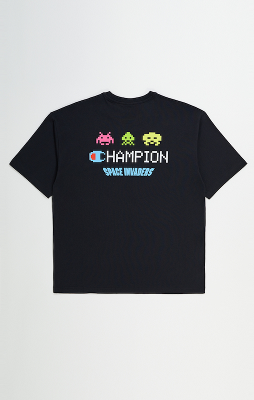 Champion Crewneck T-Shirt Nera Uomo