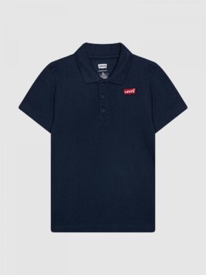 Levi Bat Neck Tape Polo Nera Bambino