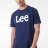 Lee Wobbly Logo Tee T-shirt Blu Uomo