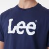 Lee Wobbly Logo Tee T-shirt Blu Uomo
