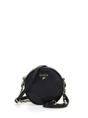 Guess Infant Borsa Rotonda In Pelle Nera