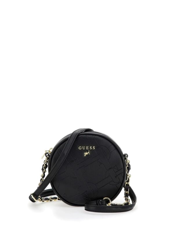 Guess Infant Borsa Rotonda In Pelle Nera