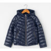 Guess Giubbotto Con Cappuccio Blu Bambino