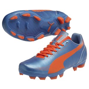 Puma evospeed 5 fg Scarpe Da Calcio Azzurre Arancioni Bambini Ragazzi