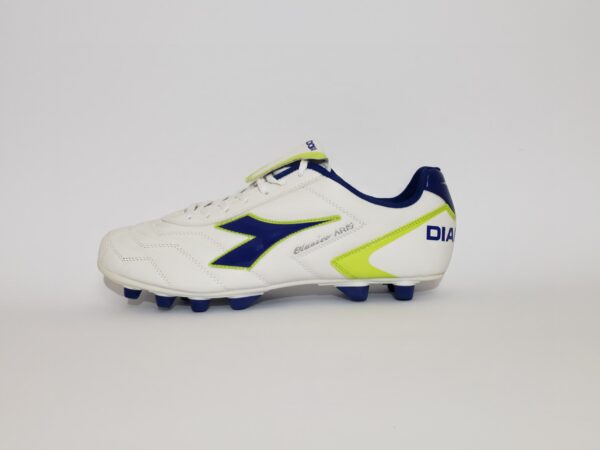 Diadora Clasico Aris Scarpe Da Calcio  Bianche Blu Uomo