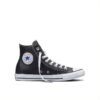 Converse Chuck Taylor Hi Leather Scarpe Nere Bianche Uomo