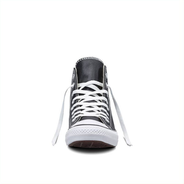 Converse Chuck Taylor Hi Leather Scarpe Nere Bianche Uomo
