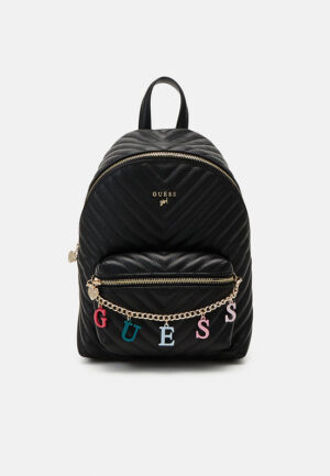 Guess Zaino Trapuntato In Pelle Nera