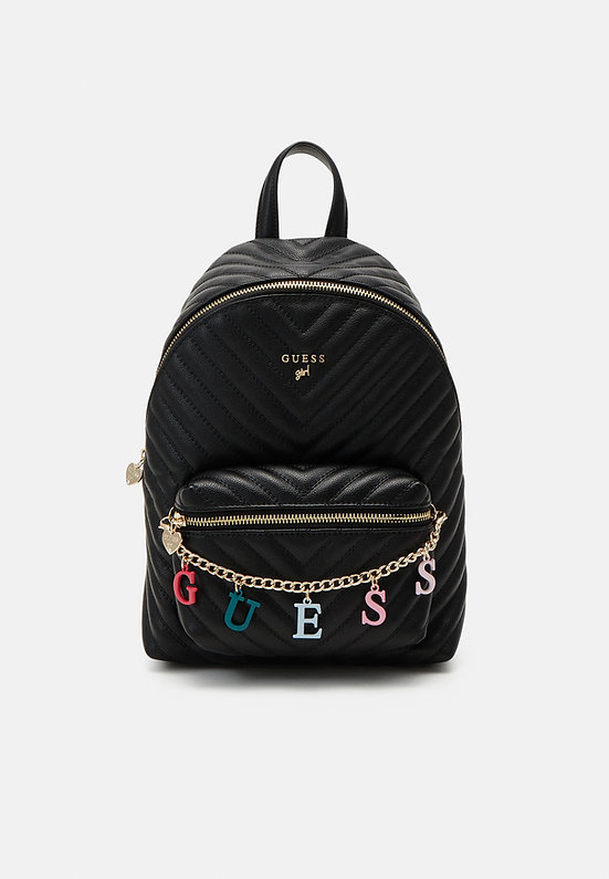 Guess Zaino Trapuntato In Pelle Nera