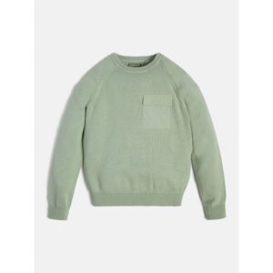 Guess Maglione  con tasca frontale Verde Bambino