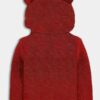 Guess Hooded Cardigan Con Cappuccio Total Red Bambino