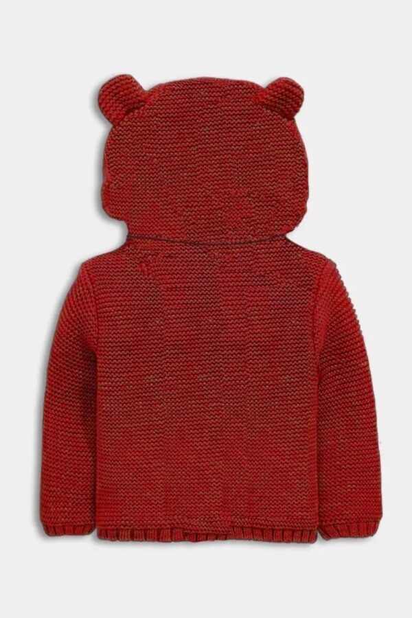 Guess Hooded Cardigan Con Cappuccio Total Red Bambino