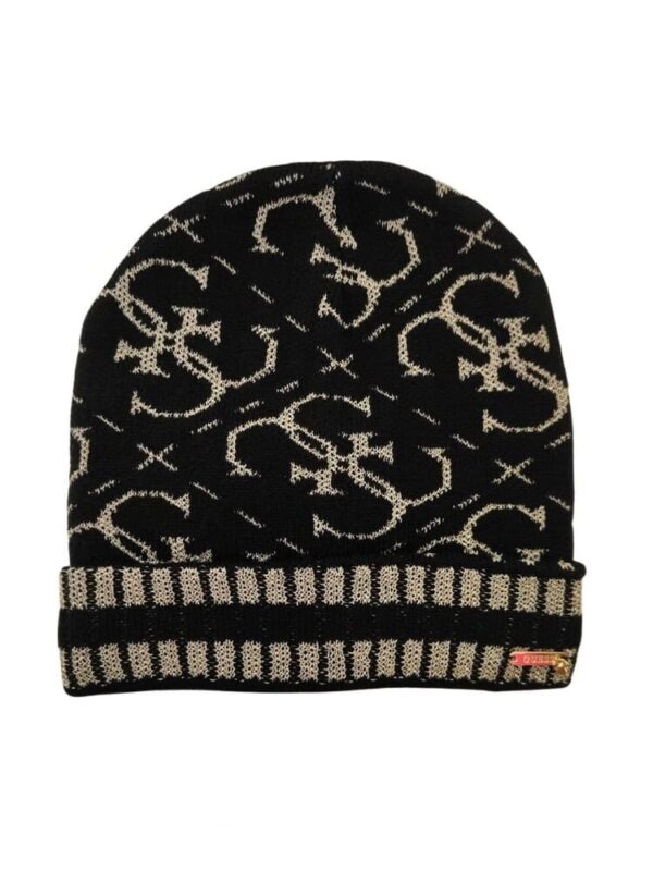 Guess Logo Set 2 Pezzi Cappelo Scaiarpa Nero Bambini
