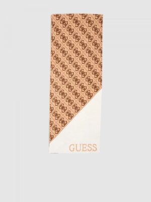 Guess Sciarpa Beige Marrone Chiaro Donna