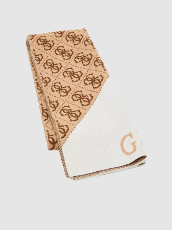Guess Sciarpa Beige Marrone Chiaro Donna