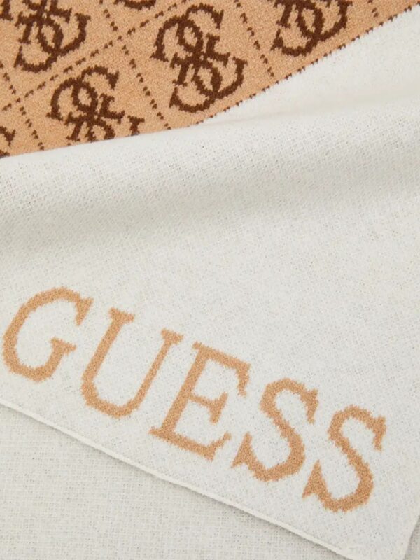 Guess Sciarpa Beige Marrone Chiaro Donna