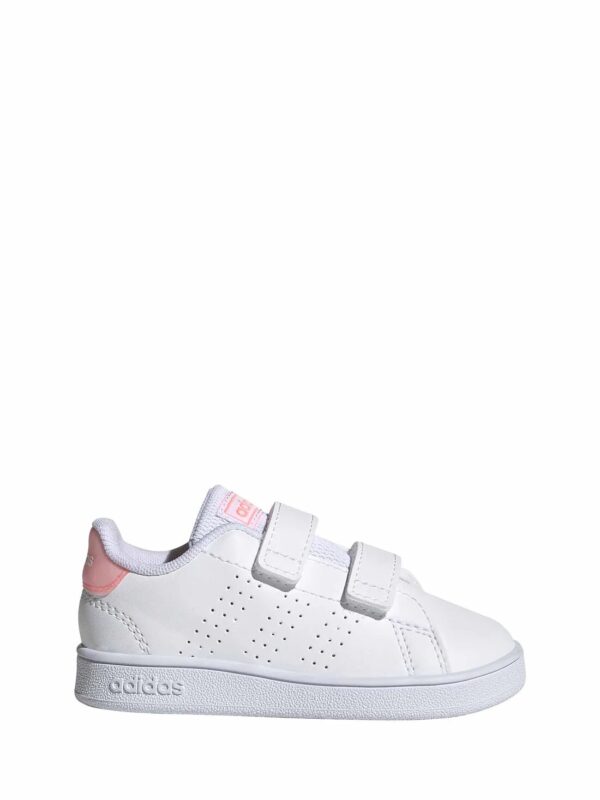 Adidas Advantage Scarpe Bianche Rosa Bambina