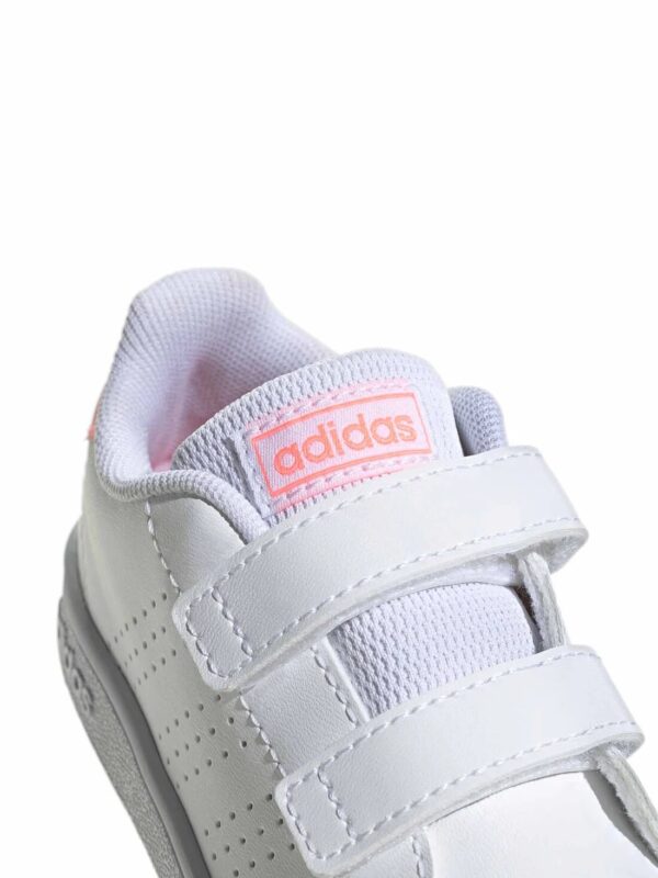 Adidas Advantage Scarpe Bianche Rosa Bambina