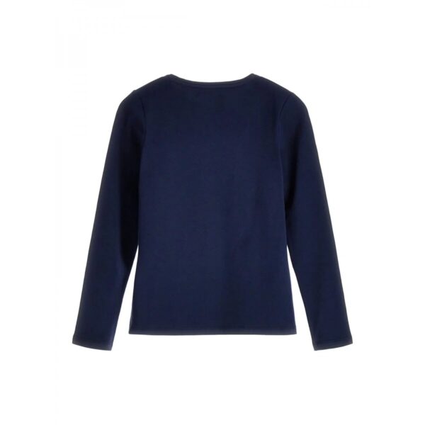 Guess Logo T-shirt Manica lunga Blu Bambina
