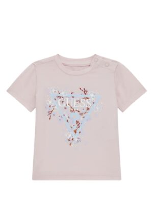 Guess Kids T-shirt Rosa Logo Lrontale