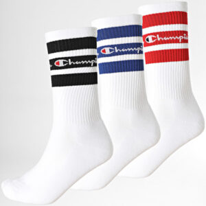 Champion 3pp Calzettoni Neri Con Dettagli Multicolore Unisex