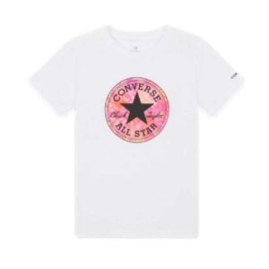 Converse Chuck Patch Graphic T-shirt Bianca Bambine Ragazze