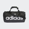 Adidas Linear Duffel Borsone Da Palestra Nero Bianco