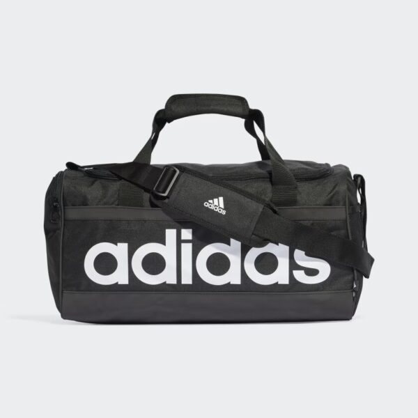 Adidas Linear Duffel Borsone Da Palestra Nero Bianco