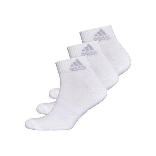 Adidas Cush?oned Ankle 3 Paia Di Calze Bianchi Unisex