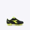Diadora 5 Play Md Scarpe Da Calcio Nere Giallo Fluo Bambini Ragazzi