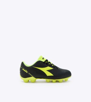Diadora 5 Play Md Scarpe Da Calcio Nere Giallo Fluo Bambini Ragazzi