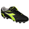 Diadora Clasico Jr Md Scarpe Da Calcio Nere Giallo Fluo  Bambini Ragazzi