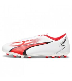 Puma Ultra Play Mg Scarpe Da Calcio Bianche Rosse Uomo